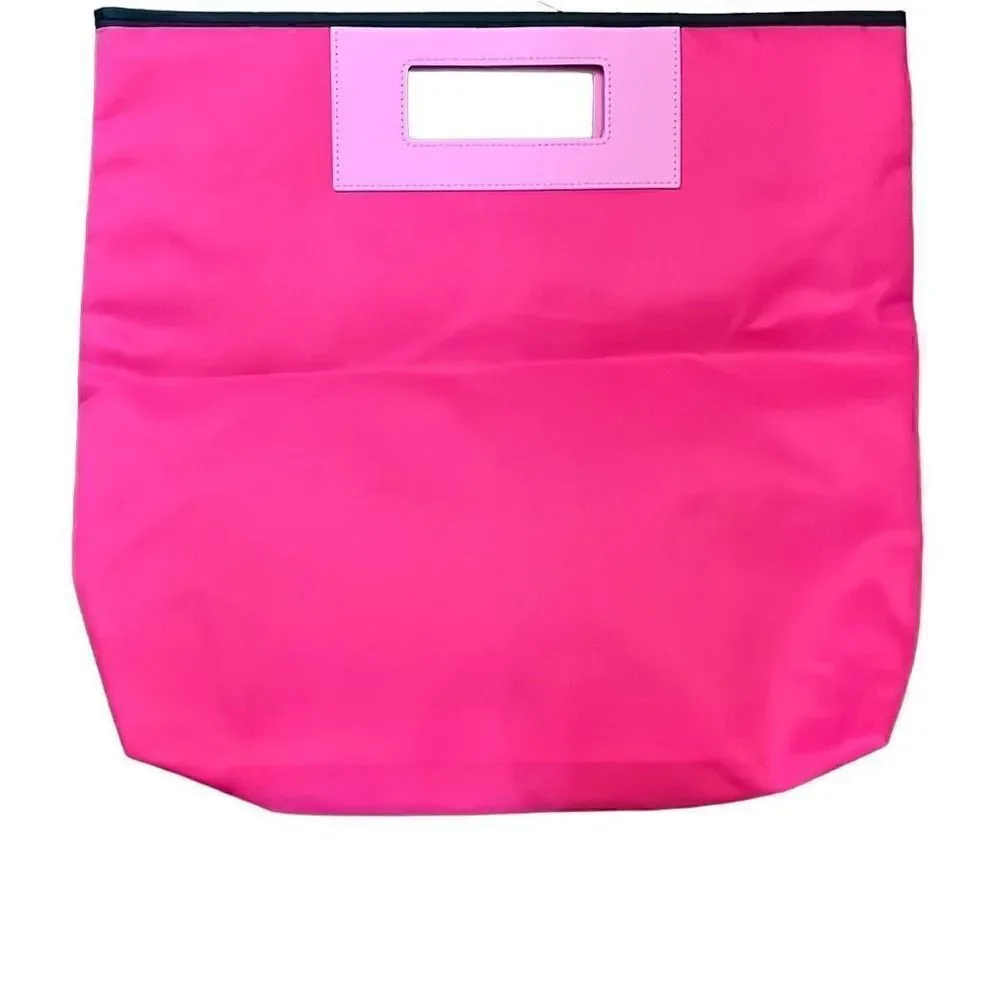 Clinique hot pink tote.